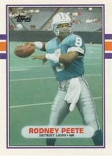 Rodney Peete 1989 Topps Traded #9T RC Lions ID:19257