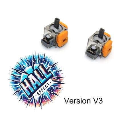 2 x PS5 Halleffect Halleffekt Controller 3D Analog Stick Stickdrift Orange V3.0