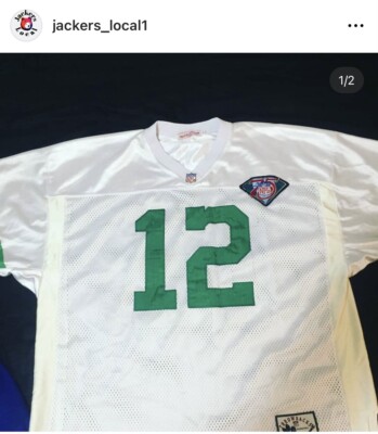 Vintage NFL QB Randall Cunningham Eagles Football Jersey Mitchel & nes