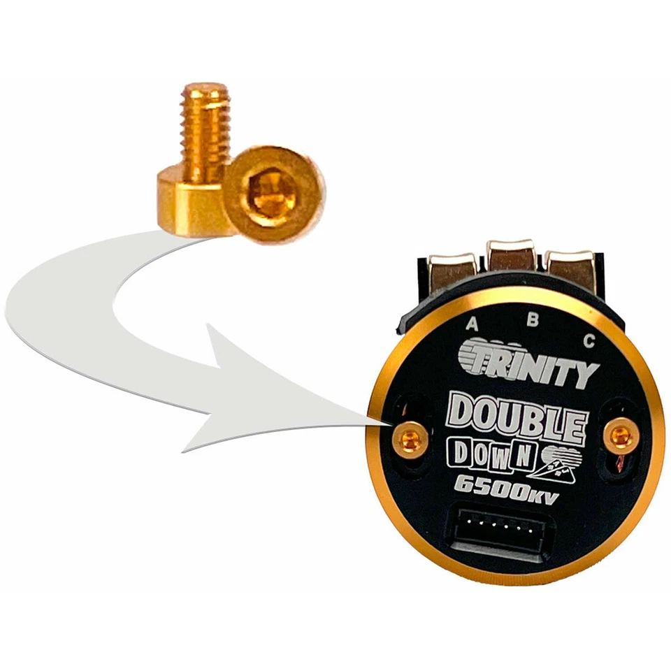 Tornillos de distribución de aluminio Trinity TEP2115 no magnéticos (2) (oro)-TEP2115 Foto 2 de 2