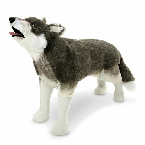 life size stuffed wolf