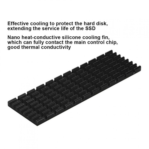 (Black)143 SSD Heat Sink PCIE M.2 SSD 2280 Aluminum Alloy Heat Sink Cooler - Zdjęcie 5 z 5