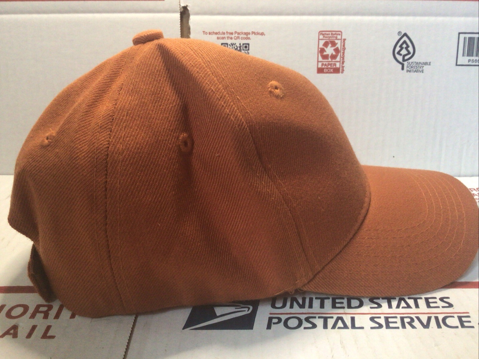 Solid Orange Blank Adjustable Hat Baseball Cap Ad… - image 4