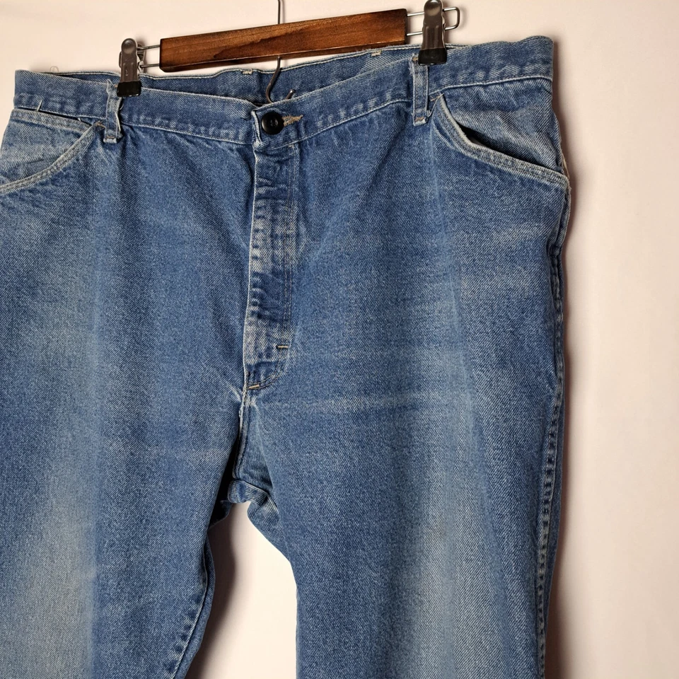 Bulwark FR Jeans Mens 40x28 Blue Denim Flame Resistant Medium Wash Zip Fly - Image 4 of 4