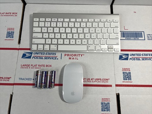 Apple Wireless Keyboard A1314 & A1296 Mouse +Batteries-SAME DAY-WARRANTY ^ - Picture 3 of 7