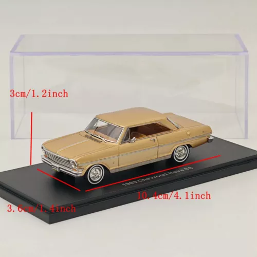 NEO 1/43 Chevrolet Nova SS 1963 modellini in resina oro collezione auto - Foto 6 di 6