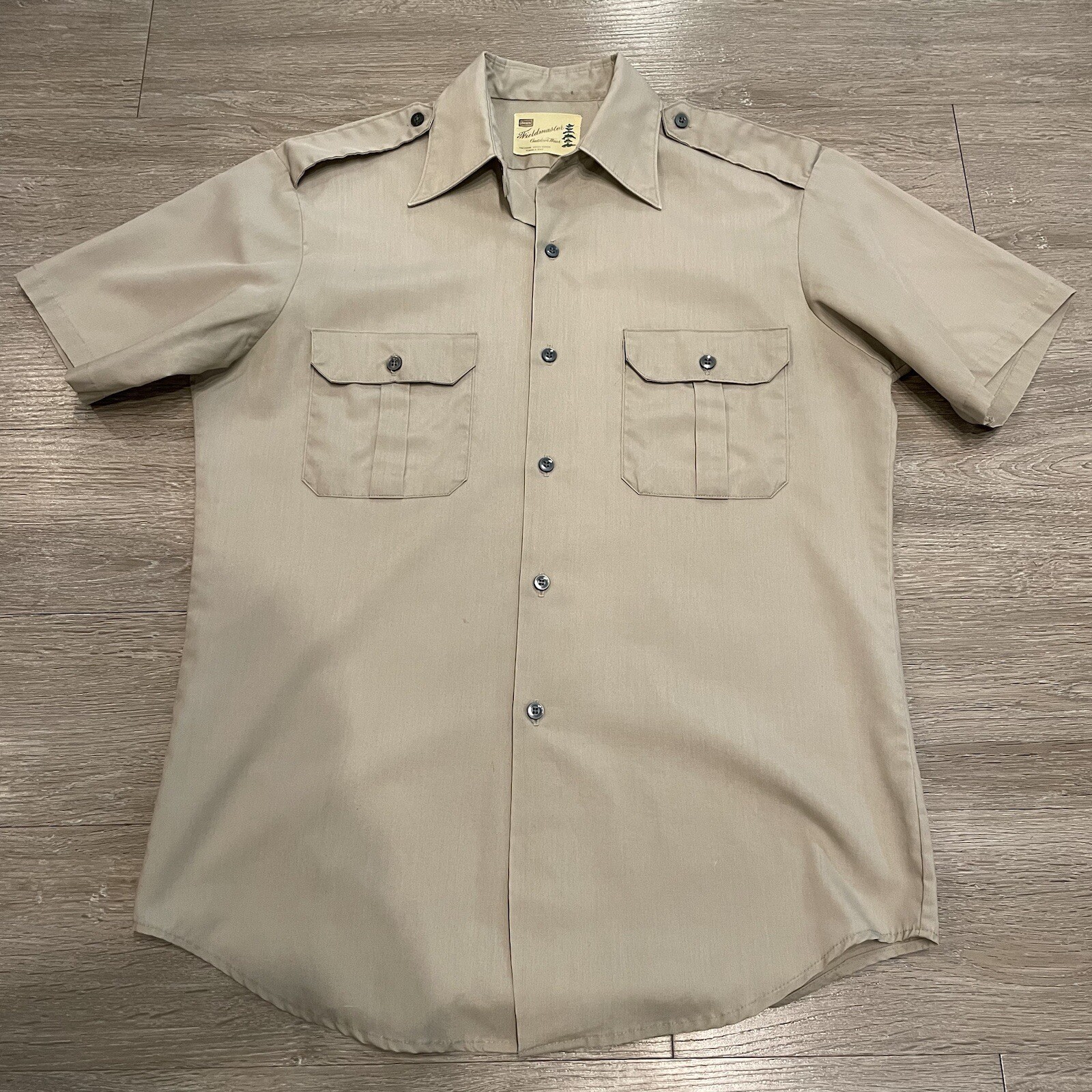 Vintage Sears Fieldmaster Button Down Camp Utilit… - image 1