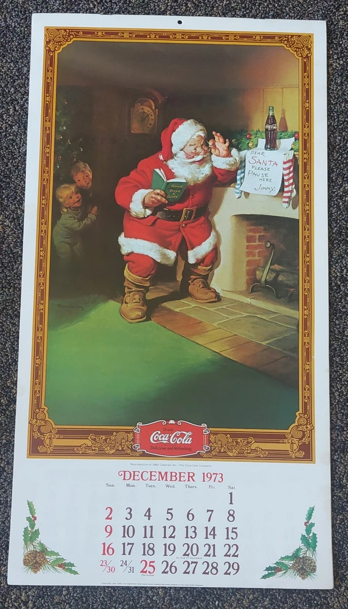 Vintage Coca Cola 1974 Calendar | eBay