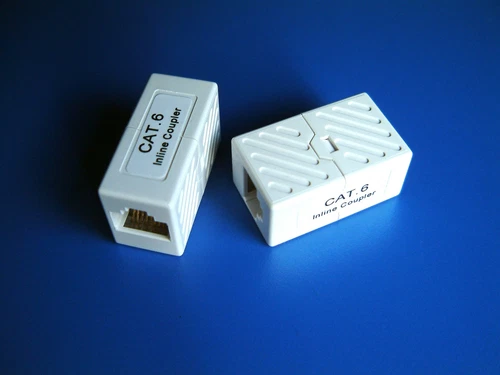 GIGABIT Cat6 RJ45 Inline Ethernet Coupler Joiner Junction Box Extender Ethernet