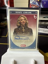 Natalie Dormer Auto as Private Lorraine 2026 Topps Marvel Brooklyn Collection