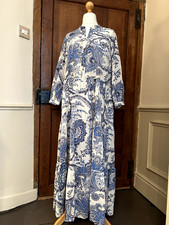 H&M Blue And White Paisley Dress - New With Tags  Large
