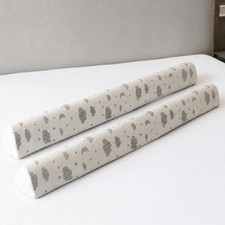 ComfyBumpy 2-Pack Bed Bumper for Toddlers 52" x 5" Foam Rail Guard with Non...