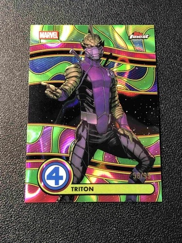 2026 Topps Finest Marvel The Fantastic Four #BL-092 Triton Black Light /99
