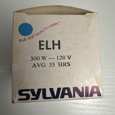 SYLVANIA ELH Halogen Bulb For Kodak Carousel Slide Projector 300W 120V 35Hrs