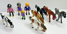 Playmobile Horse Rider Set of 10 Pcs Pose Able Grey Brown Black Tan Spotted 6