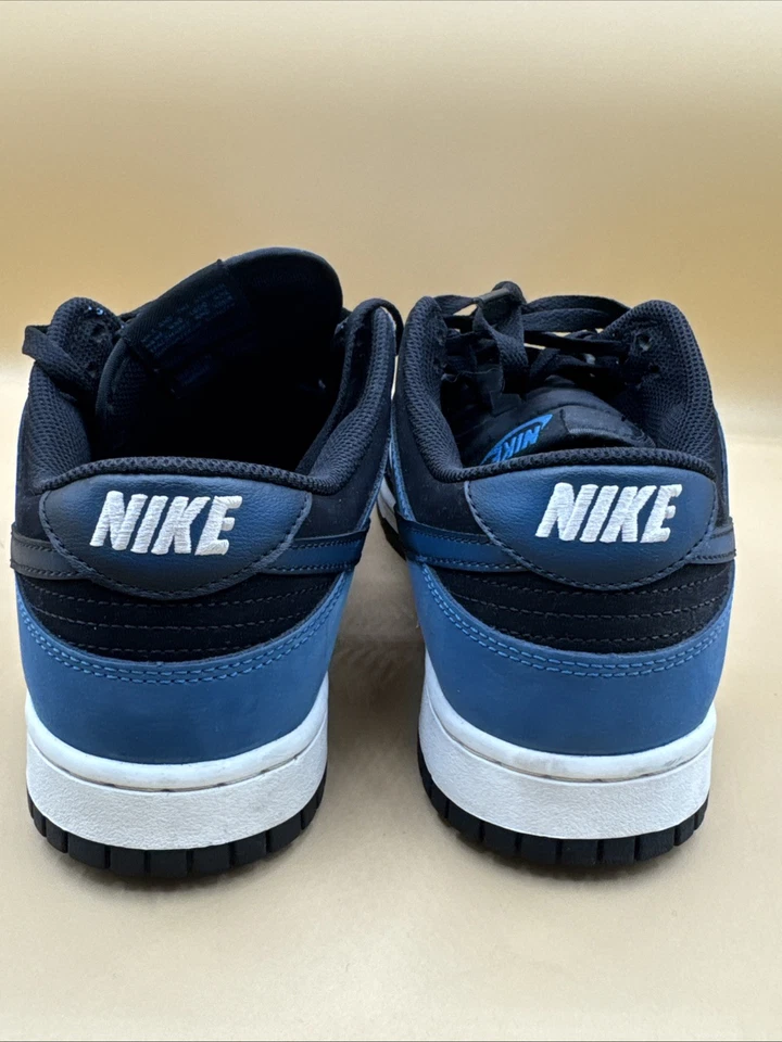 Nike Dunk Aerógrafo Bajo Industrial Azul Talla 10 Retro Negro Blanco Azul Foto 3 de 4