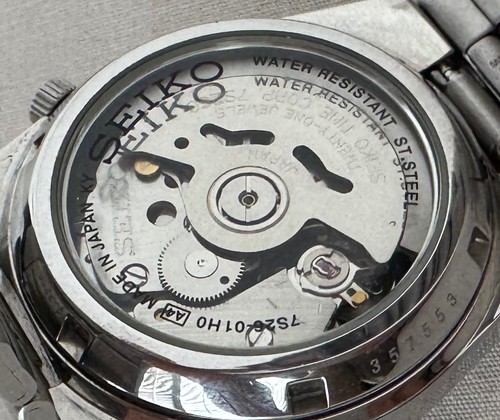 Orologio Uomo SEIKO Automatico Arabo Quadrante Nero 21 Jewel;Z855 - Foto 9 di 11