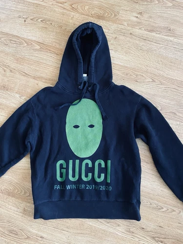 Manifesto Felpa con Cappuccio Maschera Gucci Taglia S Nero