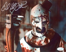 David Howard Thornton &Samantha Scaffidi SIGNED AUTO 8x10 Photo ACOA TERRIFIER
