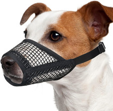 Dog Muzzle, Soft Mesh Muzzles for Small Medium Large Dogs Chihuahua Poodle Husky