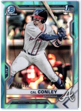 Cal Conley (RC) #/199 1st Rookie Aqua Lava Refractor 2021 Bowman Draft