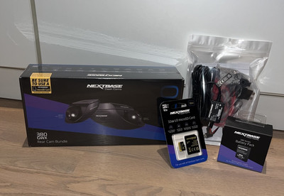 Nextbase 380GWX Dashcam - FHD, GPS, WiFi NEU inkl. SD-Karte, Battery Pack, Kabel