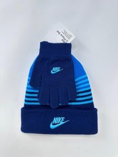 Nike Boy s Futura Beanie  Glove Set 1811 - One Size/Blue Void, O2 A942T 