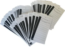 10 Line Football Sports Strip Cards. Full Size. Pool Cards pack of 50. Small