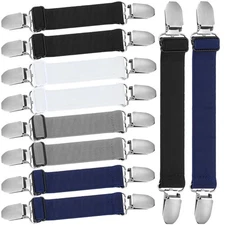 10 Pcs Waist Cinch Clip Belt Pant Waist Tightener Adjustable Sandal Straps El...