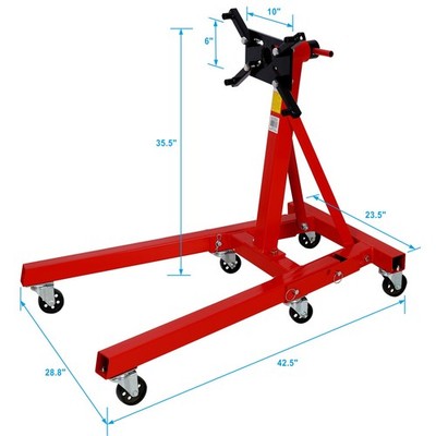 2000LBS Folding Engine Stand 360 Rotating Auto Block Heavy Duty (Ships in 2 Box)