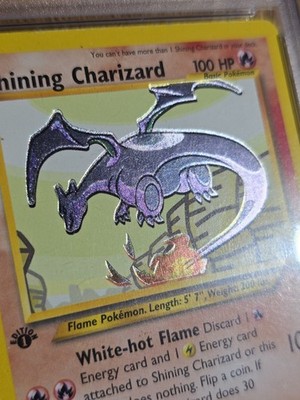 shining charizard first edition gold card 1st Metal - Collector's Rare Shiny Card REAL OR FAKE? Shining Charizard