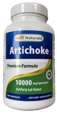 Artichoke Extract Best Naturals 180 Capsules 10000mg Digestive Function