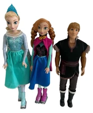 Disney Frozen Anna & Elsa Skating Dolls & 11” Kristoff