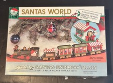 Vintage 1980 Kurt Adler Santas World Santas Express Train In Box Working!