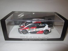 Spark 1/43 Toyota Yaris WRC first winning machine 2017 Sweden Rally №10 Minicar