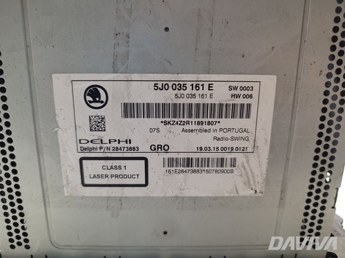 Skoda Rapid Radio-CD-Player-Haupteinheit 2013 Fließheck 4/5dr 5J0035161E (12-19) - Bild 6 von 11