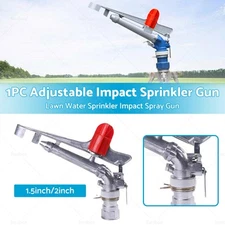 360° Rotation Lawn Water Sprinkler Impact Spray Gun Alloy Adjustable Irrigation