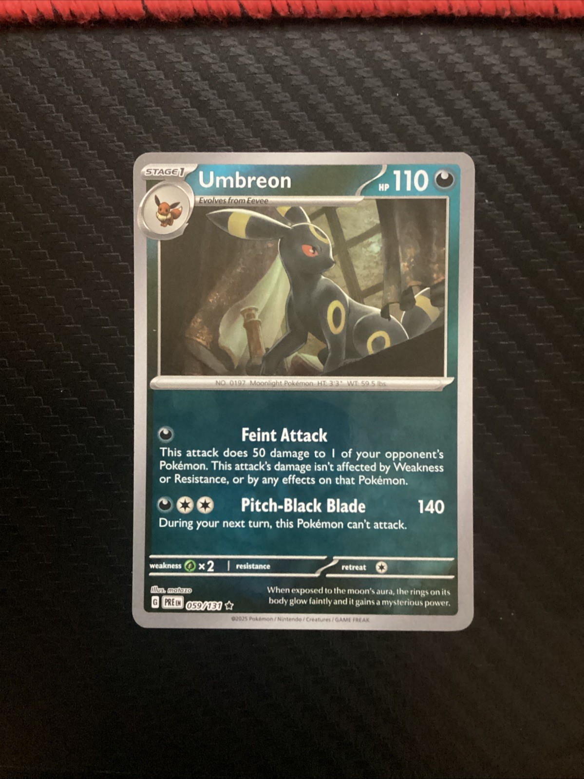 Umbreon (Poke Ball Pattern) 059/131 SV: Prismatic Evolutions Rare NM