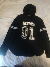 Black Hoodie With Flawless 01 Made By Feathers Size Kids Lg