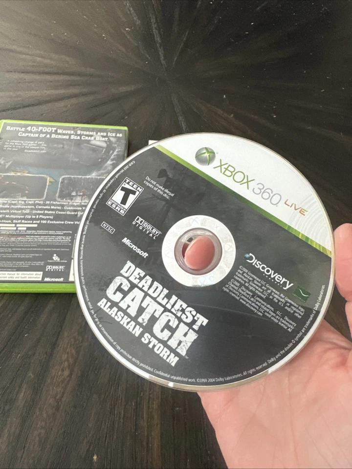 XBOX 360 Game Deadliest Catch Alaskan Storm CIB Complete In Box - Image 3 of 4