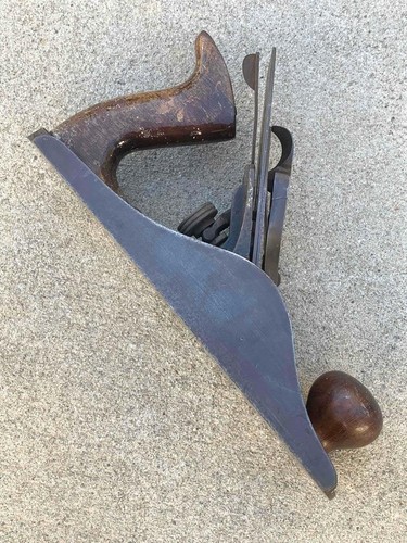 Vintage Stanley Bailey No. 4 1/2 Smooth Bottom Wood Plane Pat. 1902-1902-1910 - Picture 13 of 15