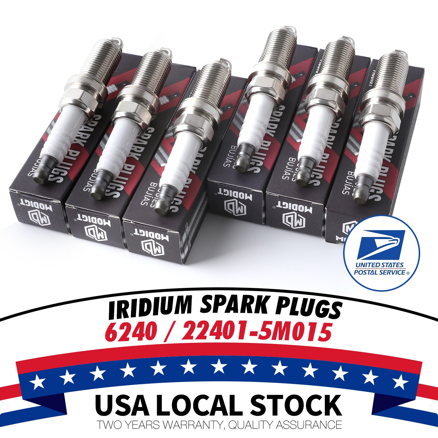6pcs Genuine NEW Iridium Spark Plugs 22401-5M015 For Infiniti M35 M45 Q45 QX4