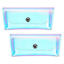 Sunglasses Case, Eyeglass Pouch Organizer-2Pcs Multicolor 