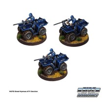 Trader's Galaxy Rise of the Democracy 28mm Steel Hyenas - ATV Section Pack New