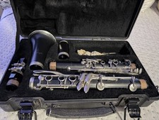 Armstrong Black Matte Plastic Clarinet Open Hole with Case Mouthpiece