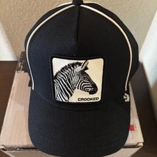 Goorin Animal Trucker Baseball Snapback Hat Cap Money On The Line Crooked Zebra