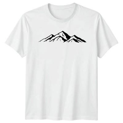 Alpine Berglandschaft Grafik Design T-Shirt Bergsteigen Outdoor