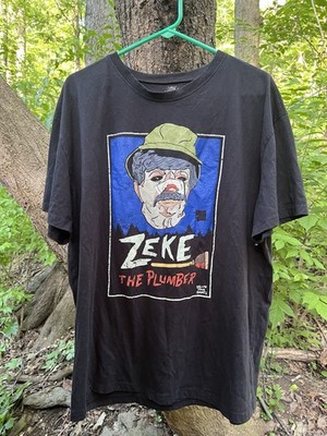 The Nick Box Zeke The Plumber Men's T-Shirt Black XL Salute Your Shorts Horror
