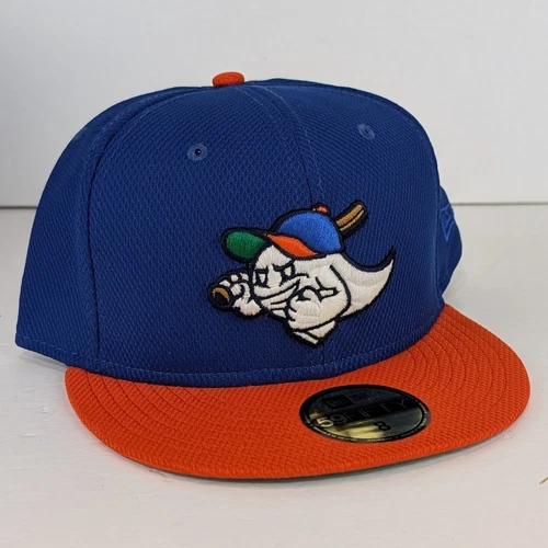 RARE Dionic Glow Ghost New Era 59Fifty 8 Fitted Hat Club Exclusive Blue Orange