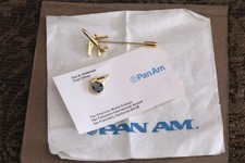 Vintage Pan Am First Officer Don Anderson SFO Business Card Pins Napkin Lot 4pc